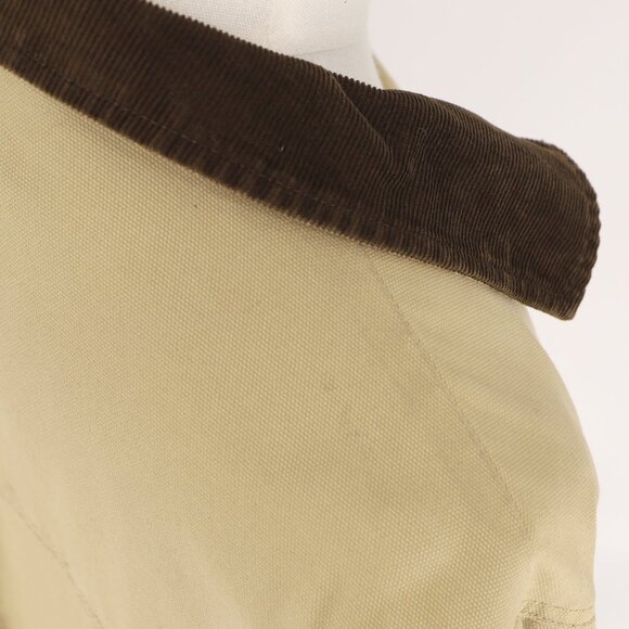 LANDS' END Men's Canvas Chore Barn Coat Field Jacket Plaid Khaki Tan Size L - Picture 9 of 12